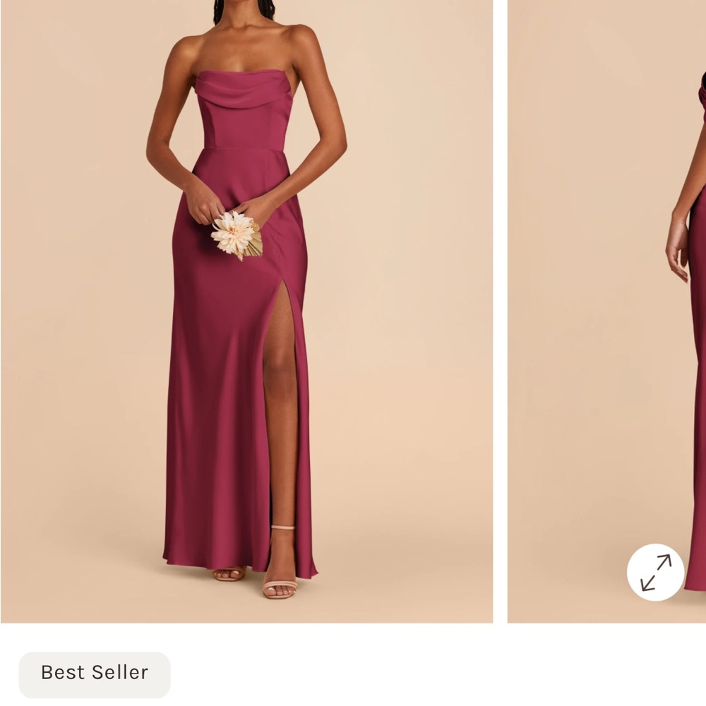 Birdy Grey Mia Matte Satin Berry Bridesmaid and Formal Gown